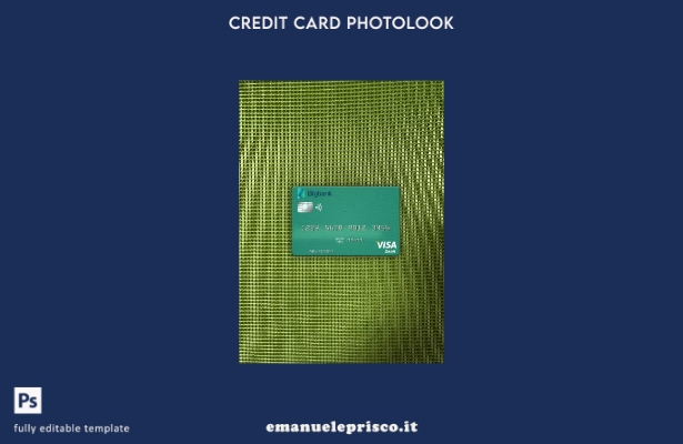 stile verificato Modello frontale photolook con carta di debito Visa Estonia Big
